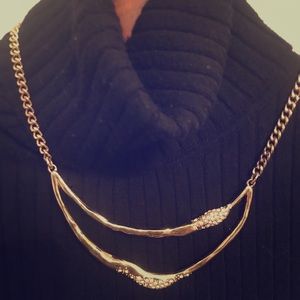 Gold artistic necklace